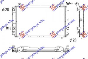 Ψυγειο 1,0-1,3-1,5-1,6cc (59x34,8) Ταπα Σ/Ο Nissan Sunny (N13) 86-89 - 096806330