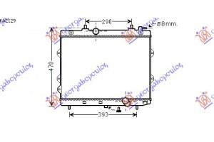 Ψυγειο 1,6 Crdi +/-AC (37x51x26) Kia Cerato 04-09 - 097006320