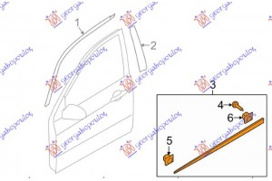 Φασα Πορτας Εμπρος (Γ) Δεξια Kia Cerato 04-09 - 097006541