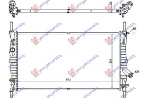 Ψυγειο 2,0 Tdi +/- A/C (67x38x26) Ford Transit 00-06 - 097306330
