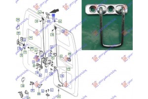 Κλειδαρια Σταθερη Πορτας Πισω Διπλης Ανω (ΓΑΝΤΖΟΣ) Δεξια Ford Transit 00-06 - 097307251