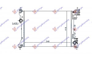 Ψυγειο 1,4i16V +/- A/C (54x41,5x1,6) Alfa Romeo Mito 08- - 097606300