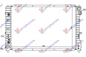 Ψυγειο 3,0 I -24V (69,7x46,7) M/A Ford Maverick 00-08 - 098006310