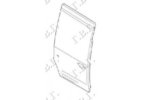 Δεξια Πορτα Πλαινη Με Τζαμι (ΨΗΛΗ ΚΑΡΟΤΣΑ) (Γ) Ford Transit Connect 03-10