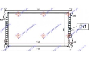 Ψυγειο 1,8 ΒΕΝ-1,8TDCI (70x38,5)ΠΑΡ.ΛΟΞΗ Ford Transit Connect 03-10 - 098306320