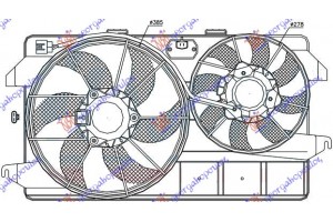 ΒΕΝΤΙΛ. ΨΥΓ.(ΔΙΠΛΟ/2ΜΟΤ.)+Α/C 1,8 ΒΕΝ-ΠΕ Ford Transit Connect 03-10 - 098306460