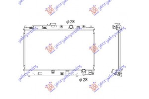 Ψυγειο Βενζινης (33x58,8) Honda Civic Sedan 88-90 - 098506300