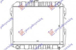 Ψυγειο Νερου Βενζινη (40x53) Toyota HI-LUX (YN 85) 2WD 89-94 - 098606300