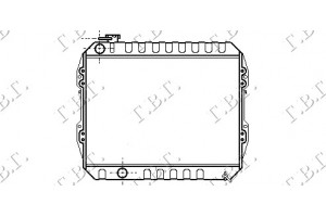 Ψυγειο Νερου 2,4D (45x53x4.0) Toyota HI-LUX (YN 85) 2WD 89-94 - 098606310