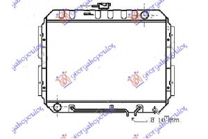 Ψυγειο 2.3cc Μ/Α (42.5x56.8x3.4) Isuzu P/U 88-93