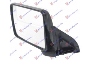 Καθρεφτης Μηχανικος Χειροκινητος Μαυρος 89- (FLAT GLASS) Αριστερα Mitsubishi P/U L200 87-92 - 099007484