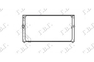 Ψυγειο A/C (64.7x28.8) Toyota Corolla (E 9) Sdn 88-91