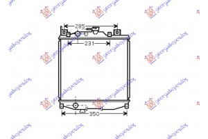 Ψυγειο Νερου 1.0i 16V (35x36) Suzuki Swift H/B 90-92