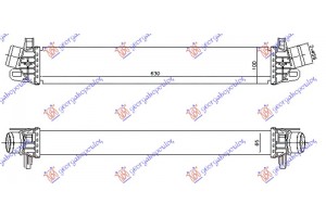 Ψυγειο Intercooler 1.4 Tb Βενζινη - 2.0 Jtd Πετρελαιο (630x100x64) Alfa Romeo Giulietta 10- - 100006210