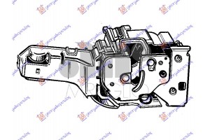 Κλειδαρια Πορτας Εμπρος ΗΛΕΚΤ/ΚΗ-Χ/ΣΥΝΑΓ (6pins) Δεξια Alfa Romeo Giulietta 10- - 100007211