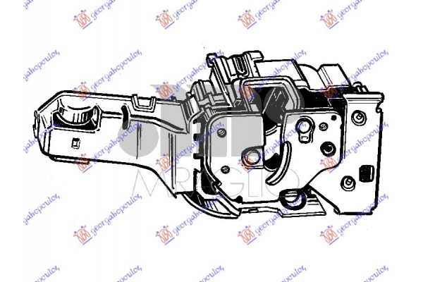 Κλειδαρια Πορτας Εμπρος ΗΛΕΚΤ/ΚΗ-Χ/ΣΥΝΑΓ (6pins) Αριστερα Alfa Romeo Giulietta 10- - 100007212