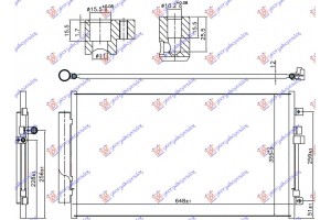 Ψυγειο A/C Για Ολα Πετρελαιο Μηχανικο (648x355x12) Alfa Romeo Giulia 15- - 101006420