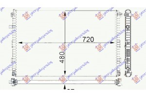 Ψυγειο Βοηθητικο 3.0 Tfsi Βενζινη - 3.0 Tdi Πετρελαιο (720x480x26) Audi Q7 19-24 - 125206350