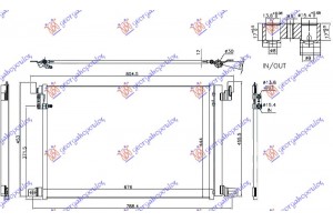 Ψυγειο A/C 2.0-3.0 TFSI/3.0 Tdi (67.6x44.4x1.2) Audi Q7 19-24 - 125206400