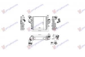 Ψυγειο Intercooler (258x240x64) Audi Q7 19- - 125206210