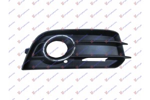 Διχτυ Προφυλακτηρα Εμπρος Ακραιο (ΜΕ Τρυπα ΠΡΟΒΟΛΕΑ) Με Χρωμιο Δεξια Audi A1 10-14 - 127004801