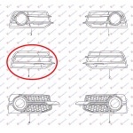 Διχτυ Προφυλακτηρα Εμπρος Ακραιο (ΧΩΡΙΣ Τρυπα ΠΡΟΒΟΛΕΑ) Δεξια Audi A1 10-14 - 127004811