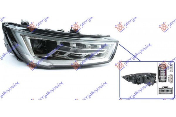 Φανος Εμπρος BI-XENON Με Φως Ημερας Led (S1) (HELLA) Δεξια Audi A1 14-18 - 127105171