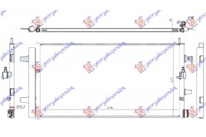 Ψυγειο A/C 2.0 Tfsi Hybrid (636x325) Audi A6 10-14 - 128006420