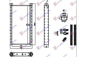 Ψυγειο Καλοριφερ (BR) (135x280x26) Audi A6 10-14 - 128006500