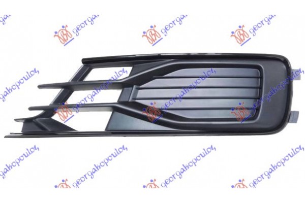 Διχτυ Προφυλακτηρα Εμπρος (BLACK EXCLUSIVE) Αριστερα Audi A6 14-18 - 128104802