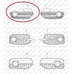 Διχτυ Προφυλακτηρα Εμπρος Ακραιο (ΜΕ Τρυπα ΠΡΟΒΟΛΕΑ) Δεξια Audi Q3 11-14 - 129004801