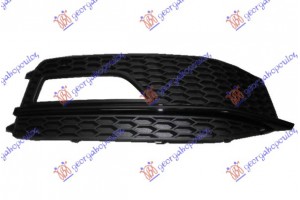 Διχτυ Προφυλακτηρα Εμπρος Ακραιο (ΜΕ Τρυπα ΠΡΟΒΟΛΕΑ) Μαυρο (S LINE) Δεξια Audi A4 11-15 - 130004821