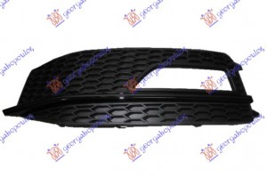 Διχτυ Προφυλακτηρα Εμπρος Ακραιο (ΜΕ Τρυπα ΠΡΟΒΟΛΕΑ) Μαυρο (S LINE) Αριστερα Audi A4 11-15 - 130004822