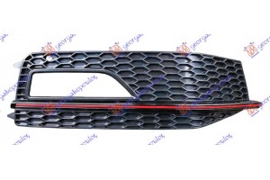 Διχτυ Προφυλακτηρα Εμπρος Ακραιο (ΜΕ Τρυπα ΠΡΟΒΟΛΕΑ) Κοκκινο Σιριτι (S LINE) Δεξια Audi A4 11-15 - 130004826