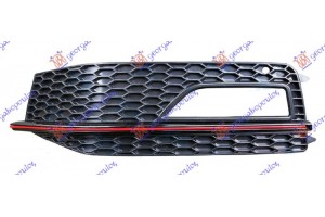 Διχτυ Προφυλακτηρα Εμπρος Ακραιο (ΜΕ Τρυπα ΠΡΟΒΟΛΕΑ) Κοκκινο Σιριτι (S LINE) Αριστερα Audi A4 11-15 - 130004827