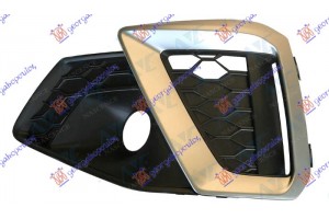 Διχτυ Προφυλακτηρα Εμπρος Με Διακοσμητικο Χρωμιο (S-LINE) Αριστερα Audi A4 19- - 130304822