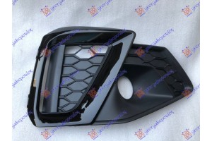 Διχτυ Προφυλακτηρα Εμπροσμε Διακοσμητικο Μαυρο Γυαλιστερο (S-LINE) Δεξια Audi A4 19- - 130304823