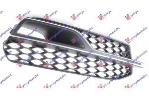 Διχτυ Προφυλακτηρα Εμπρος Ακραιο (ΜΕ ΧΡΩΜΙΟ) (ΜΕ Τρυπα ΠΡΟΒΟΛΕΑ) (S3) Δεξια Audi A3 3D/SPORTBACK 12-16 - 132004841