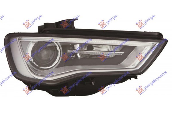 Φανος Εμπρος Bi-XENON Με Φως Ημερας Led (HELLA) Δεξια Audi A3 Sport SEDAN/CABRIO 13-16 - 132105151