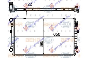 Ψυγειο Νερου 1.2 Tsi Βενζινη (650x400) (MAHLE BEHR) Skoda Yeti 13- - 747106315