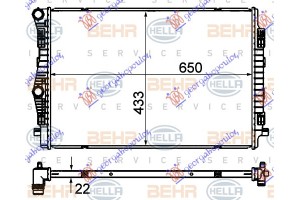 Ψυγειο 1.4 Tsi Βενζινη 2.0 Tdi Πετρελαιο (650x445) (MAHLE BEHR) Skoda Superb 15-19 - 745206325