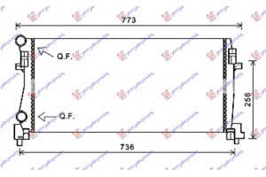 Ψυγειο Νερου 1.2 Tsi Βενζινη - 1.6 Tdi Πετρελαιο (650x325x24) Skoda Octavia 6 13-17 - 751006330