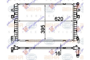 Ψυγειο ΒΟΗΘ/ΚΟ ΒΕΝΖ-ΠΕΤΡ. (62x41x1,6) (MAHLE BEHR) Skoda Octavia 6 13-17 - 751006345