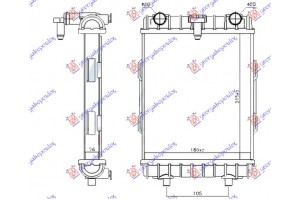 Ψυγειο Βοηθητικο 2.0 Tfsi - S3 Βενζινη (215x180x26) Audi A3 Sport SEDAN/CABRIO 16-20 - 132306371