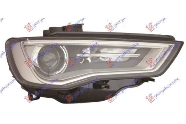 Φανος Εμπρος Bi-XENON Με Φως Ημερας Led Γκρι ΑΝ. (CABRIO) (Ε) (TYC) Δεξια Audi A3 Sport SEDAN/CABRIO 13-16 - 132105158