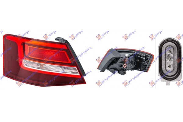 Φανος Πισω Εξω Led (HELLA) Αριστερα Audi A3 3D/SPORTBACK 16-20 - 132205832