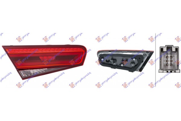 Φανος Πισω Εσω Led Δυναμικο (HELLA) Αριστερα Audi A3 3D/SPORTBACK 16-20 - 132205844