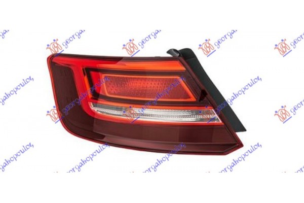 Φανος Πισω Εξω Led Sportback (HELLA) Αριστερα Audi A3 3D/SPORTBACK 16-20 - 132205992