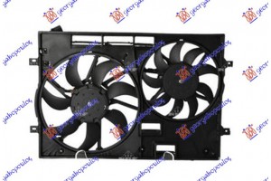 Βεντιλατερ Ψυγειου Κομπλε (ΔΙΠΛΟ) 1.4-1.8-2.0 Βενζινη - 2.0 Πετρελαιο (370/295mm) (4pin) Skoda Superb 15-19 - 745206460