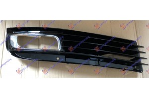 Διχτυ Προφυλακτηρα Εμπρος (ΜΕ Τρυπα Προβολεα & ΧΡΩΜΙΟ) 2007- Δεξια Audi A8 02-09 - 133904801